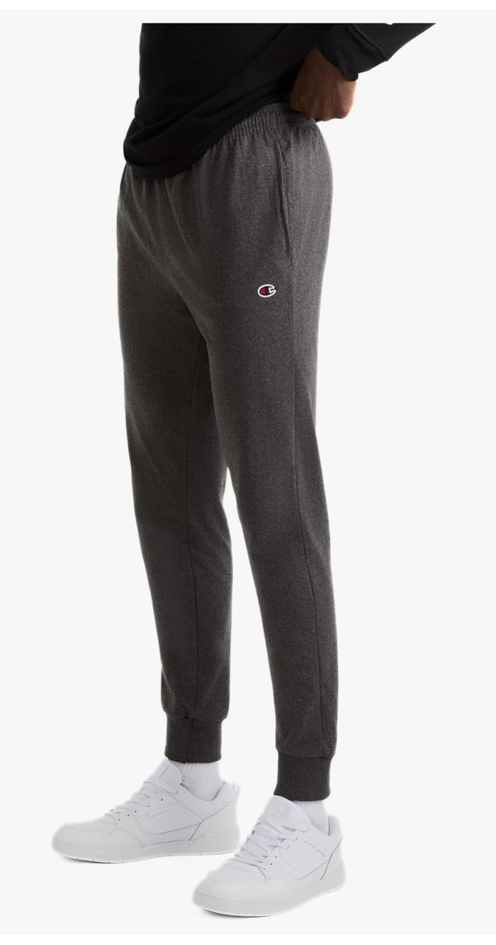 Champion Mens Joggers, Everyday Cotton, Lightweight Lounge Knit For Men, 31" XL